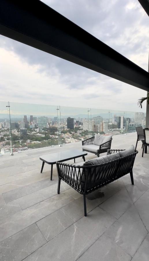 Loft Con Increible Vista Zona Polanco Condesa - Gym Y Business Center Apartment Kota Meksiko Bagian luar foto